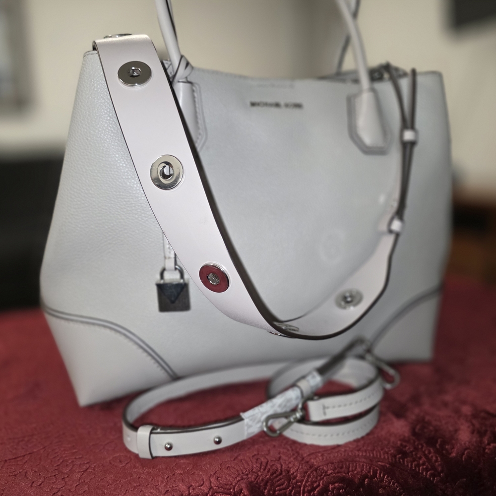 Michael Kors Light Gray Tote Bag - Picture 13 of 15